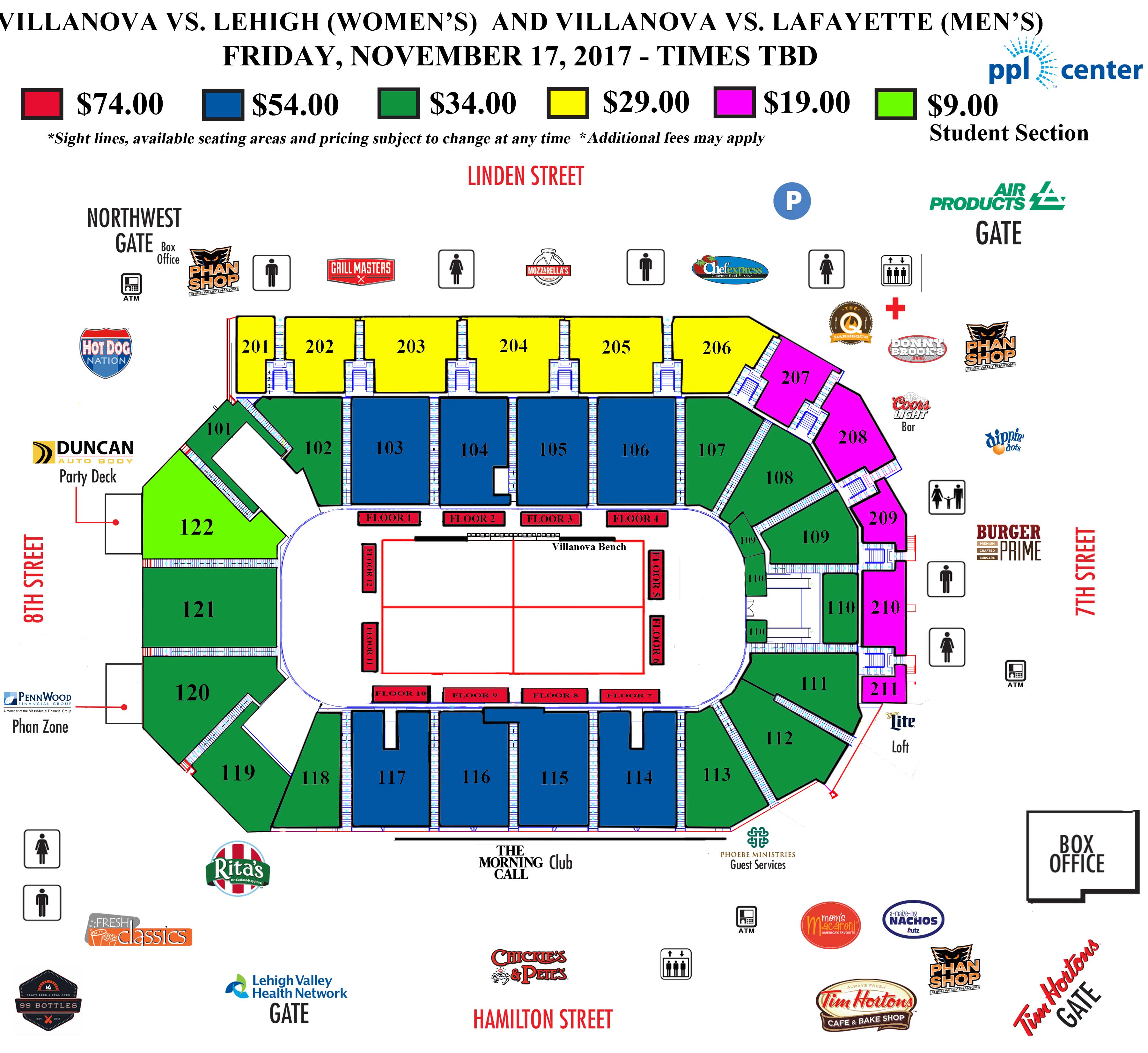 Villanova Basketball Doubleheader PPL Center